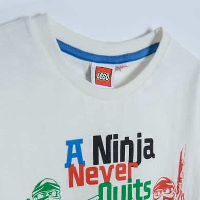 T-shirt chłopięcy, biały, LEGO Ninjago