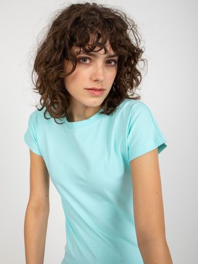 T-shirt damski, niebieski, Vikki