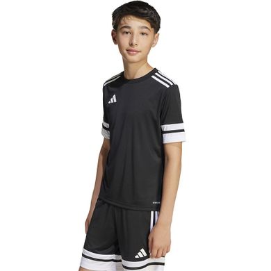 T-shirt dziecięcy, czarny, Adidas Squadra