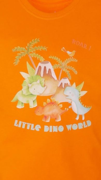 T-shirt dziecięcy, pomarańczowy, Tup Tup