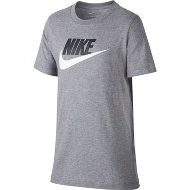 T-shirt dziecięcy, szary, Nike B NSW Tee DPTL Basic Futura