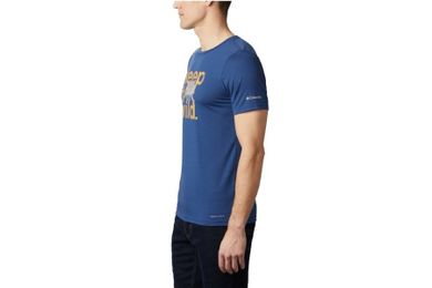 T-shirt męski, niebieski, Columbia Terra Vale II SS Tee