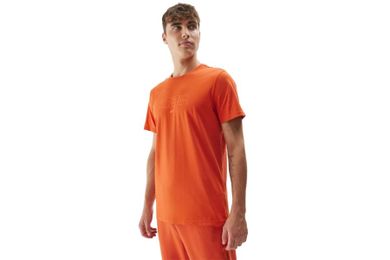 T-shirt męski, pomarańczowy, 4F