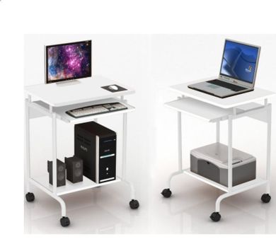 Techly, biurko komputerowe białe