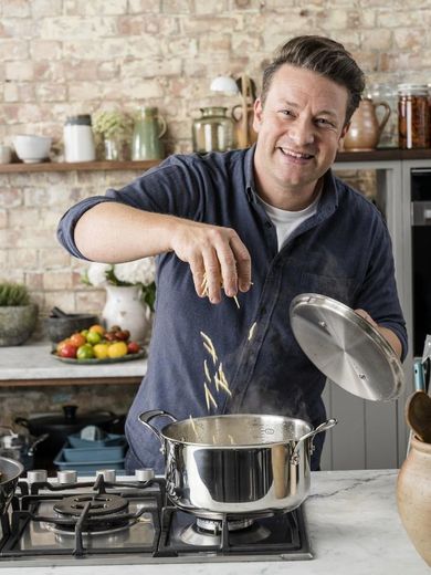 Tefal, Jamie Oliver, zestaw garnków, E307s734, 7 elementów
