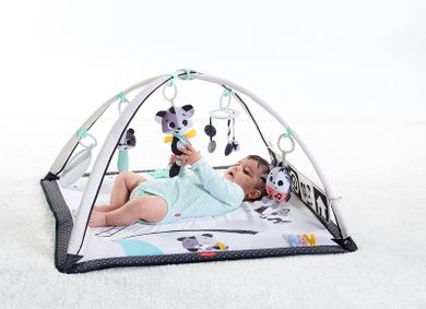 Tiny Love, Magiczna Kraina, mata gimastyczna dla bobasa z pałąkami, czarno-biała