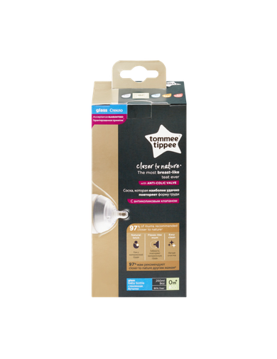 Tommee Tippee, butelka szklana, 250 ml