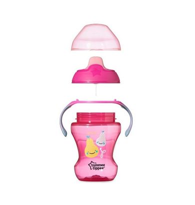 Tommee Tippee, kubek niekapek, girl, 6m+, 230 ml