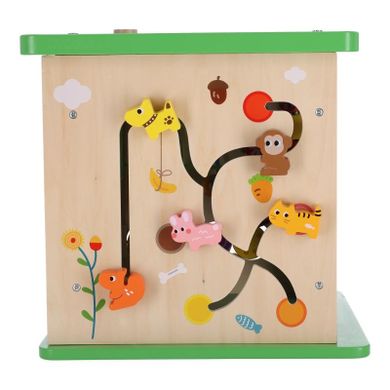 Tooky Toy, drewniana kostka aktywności, sorter