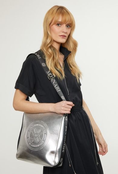 Torebka listonoszka, srebrna, Monnari BAG1090-K022