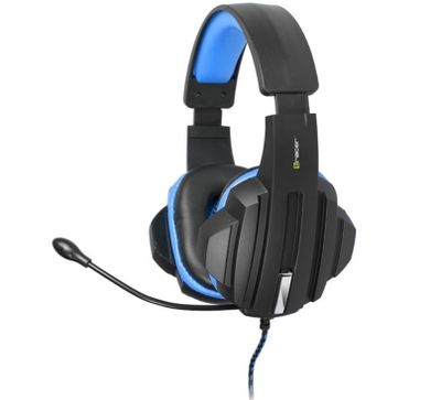 Tracer, słuchawki nauszne gamingowe z mikrofonem Expert, niebieskie