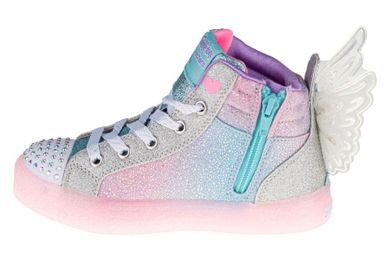 Trampki dziewczęce, świecące, skrzydła, Skechers Shuffle Brights Glimmer Wings