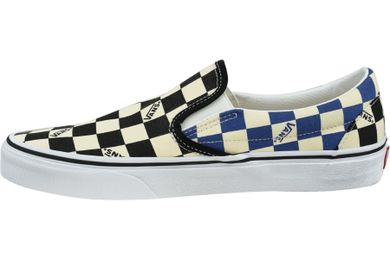 Trampki męskie, biało-czarne, Vans Classic Slip-On Big Check