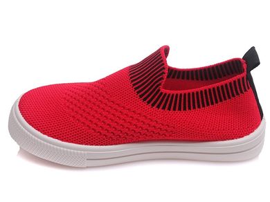 Trampki slip on dziewczęce, czerwone, Weestep