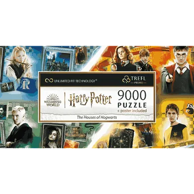 Trefl, Harry Potter, The Houses of Hogwarts, puzzle, 9000 elementów