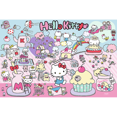 Trefl, Hello Kitty, Poznaj świat Hello Kitty, puzzle, 300 elementów