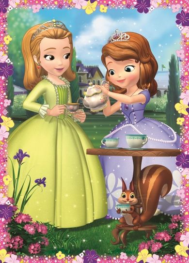 Trefl, Jej Wysokość Zosia, W świecie księżniczki Zosi, puzzle 4w1