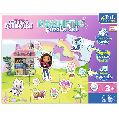 Trefl, Koci Domek Gabi, puzzle magnetyczne