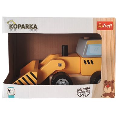 Trefl, Koparka, zabawka drewniana