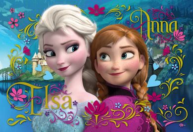 Trefl, Kraina Lodu, Anna i Elsa, puzzle, 100 elementów