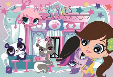 Trefl, Littlest Pet Shop, Razem weselej, puzzle, 160 elementów