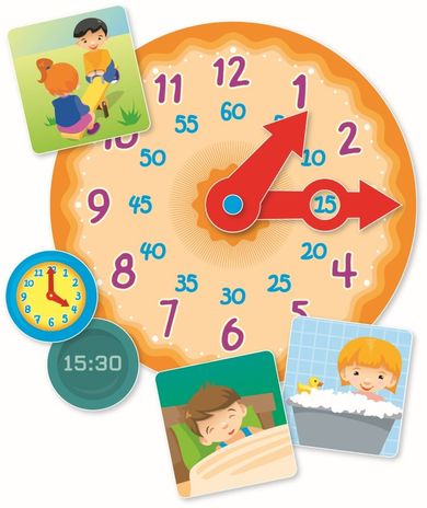 Trefl, Mały Odkrywca, Godziny i minuty, gra edukacyjna