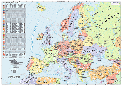 Trefl, Mapa Zdrapka, Europa, puzzle, 500 elementów