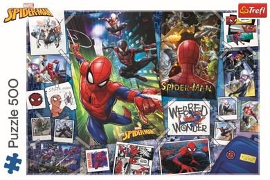 Trefl, Plakaty z superbohaterem, Spider-Man, puzzle, 500 elementów