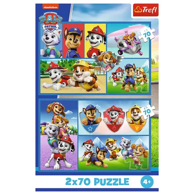 Trefl, Psi Patrol rządzi, puzzle, 2-70 elementów