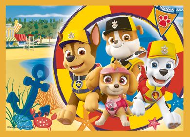 Trefl, Psi Patrol, Zawsze na czas, puzzle 4w1, 207 elementów