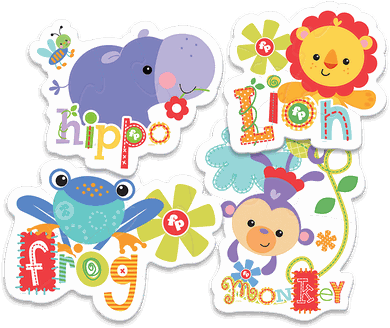 Trefl, Rainbow Forest II, Fisher-Price, puzzle baby, 5 elementów