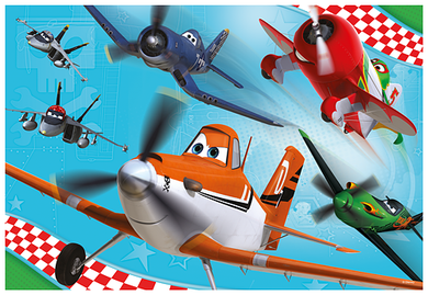 Trefl, Samoloty, Podniebni bohaterowie, puzzle, 100 elementów