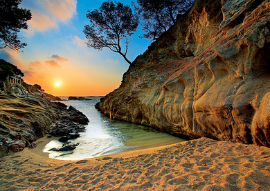 Trefl, Wschód słońca - Costa Brava, Hiszpania, puzzle, 2000 elementów
