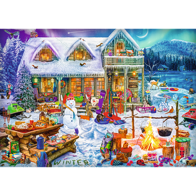Trefl, Zimowy czas, puzzle, 1000 elementów