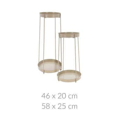 Trends 4 You, kwietnik metalowy stojący, Simple, na 4 doniczki