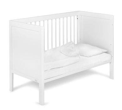 Troll Nursery, Lukas, łóżeczko dziecięce, białe, 120-60 cm