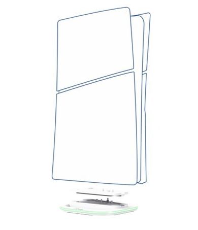 Trust, pionowa podstawka do PlayStation 5, GXT 229, LED, biała