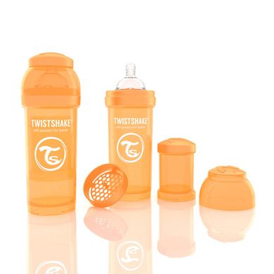 Twistshake, zestaw pojemników na mleko, pomarańczowy, 2-100 ml