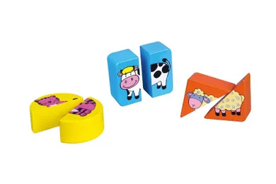 Viga, zwierzęta hodowlane, sorter, puzzle trójwymiarowe na podkładce