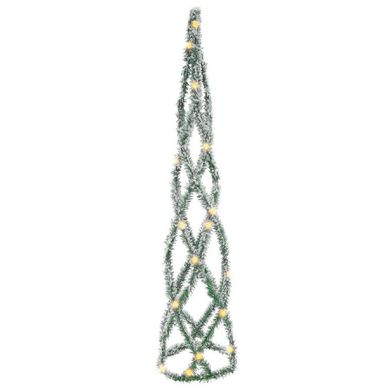 Vilde, choinka świecąca stożek ośnieżona, 40 LED, 84 cm