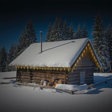 Vilde, kurtyna świetlna świąteczna, zewnętrzna, ciepły biały, sople lodu, 40 led, 5.7 m