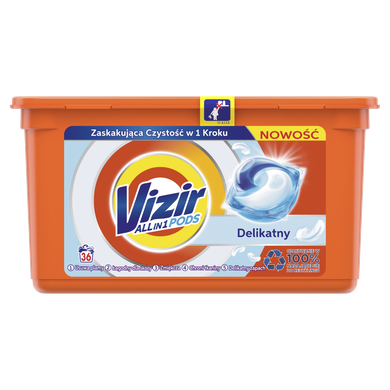 Vizir Allin1 Sensitive, kapsułki do prania, 36 prań