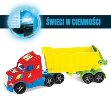 Wader, Magic Truck Basic, Wywrotka, pojazd świecący w ciemności