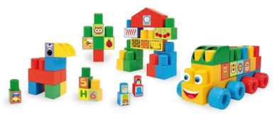 Wader, Middle Blocks, zestaw klocków plastikowych