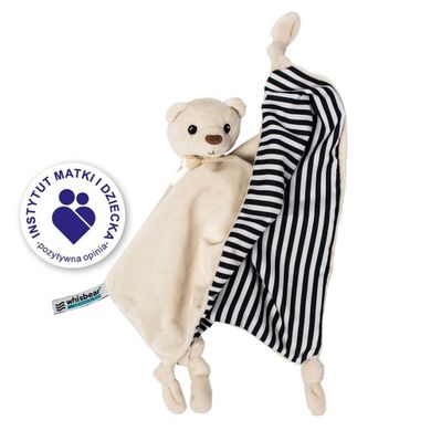 Whisbear, DouDou, Miś, kocyk przytulanka, biały