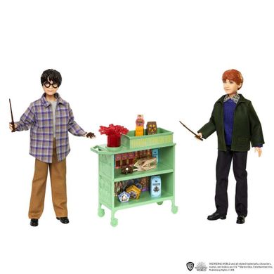 Wizarding World, Harry Potter, Harry i Ron w Ekspresie do Hogwartu, zestaw lalek
