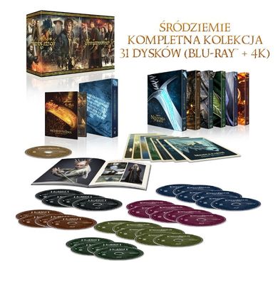 Władca Pierścieni. Śródziemie. Kompletna kolekcja. 31Blu-Ray 4K UHD