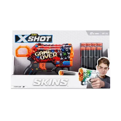 Zuru, X-Shot, Skins Menace, wyrzutnia, 8 strzałek