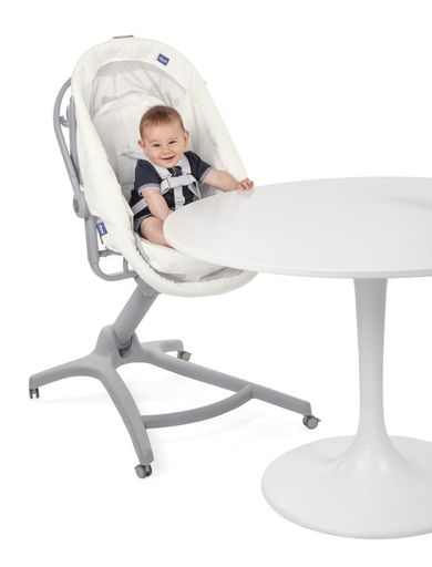 Chicco, Baby Hug 4in1 Air, kołyska, leżaczek, krzesełko, white snow