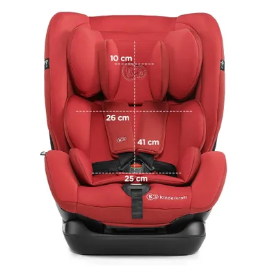 Kinderkraft, MYWAY, fotelik samochodowy, 0-36 kg, czerwony